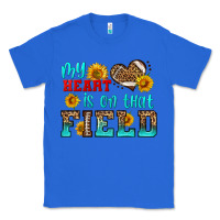 True Royal my heart is on that field american football Classic Tee - HRA Design Shop