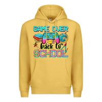 Antique Gold game over back to school Premium Hoodie - NancyCooperArtShop