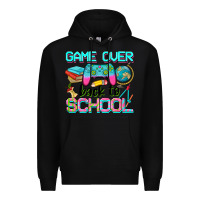 Black game over back to school Premium Hoodie - NancyCooperArtShop