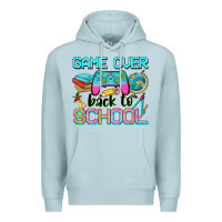 Blue Mist game over back to school Premium Hoodie - NancyCooperArtShop