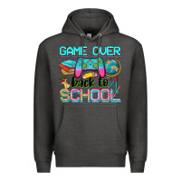 Charcoal Heather game over back to school Premium Hoodie - NancyCooperArtShop