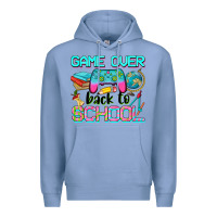 Colony Blue game over back to school Premium Hoodie - NancyCooperArtShop