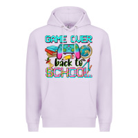 Lilac game over back to school Premium Hoodie - NancyCooperArtShop