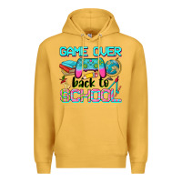Mustard game over back to school Premium Hoodie - NancyCooperArtShop