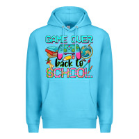 Ocean Blue game over back to school Premium Hoodie - NancyCooperArtShop