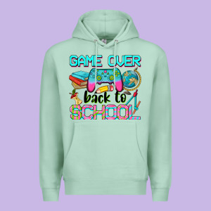 Game Over Back To School Premium Hoodie Designed By Nancycooperartshop