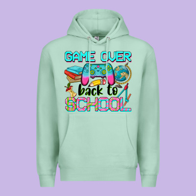 Game Over Back To School Premium Hoodie Designed By Nancycooperartshop
