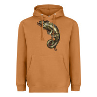 Meerkat Green Chameleon Lizard Illustrations Heavyweight Hoodie - LillyAllenDesigns