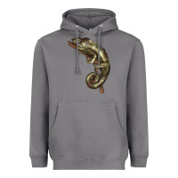 Storm Green Chameleon Lizard Illustrations Heavyweight Hoodie - LillyAllenDesigns
