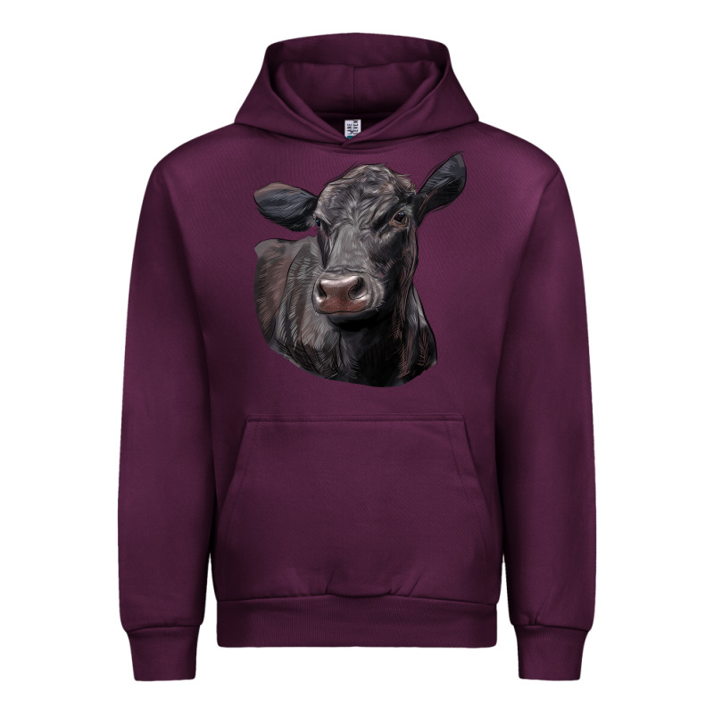 Black Angus Cow Illustrations Urban Hoodie by LillyAllenDesigns | Teevron