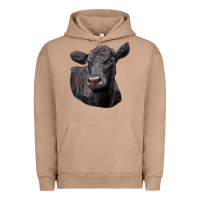 Pigment Burro Black Angus Cow Illustrations Urban Hoodie - LillyAllenDesigns