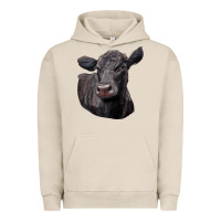 Pigment French Oak Black Angus Cow Illustrations Urban Hoodie - LillyAllenDesigns