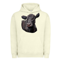 Pigment Pistachio Black Angus Cow Illustrations Urban Hoodie - LillyAllenDesigns