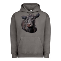 Pigment Tornado Black Angus Cow Illustrations Urban Hoodie - LillyAllenDesigns