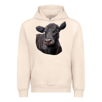 Sandshell Black Angus Cow Illustrations Urban Hoodie - LillyAllenDesigns