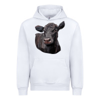 White Black Angus Cow Illustrations Urban Hoodie - LillyAllenDesigns