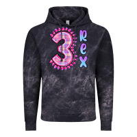Cloud Black 3 rex pink dinosaur Vintage Hoodie - MaliasSmallBusiness