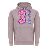 Vintage Zinc 3 rex pink dinosaur Vintage Hoodie - MaliasSmallBusiness