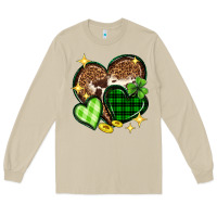 Mushroom St. Patrick's Day hearts Long Sleeve Tee - Neo Western