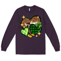 Plum St. Patrick's Day hearts Long Sleeve Tee - Neo Western