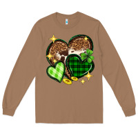Toasted Coconut St. Patrick's Day hearts Long Sleeve Tee - Neo Western