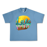 Pebble Blue lake junkie Urban Heavy Tee - texasbilliewilder