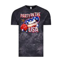 Cloud Black party in the usa billie wilder Vintage Tee - texasbilliewilder