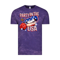 Cloud Purple party in the usa billie wilder Vintage Tee - texasbilliewilder
