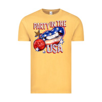 Vintage Mustard party in the usa billie wilder Vintage Tee - texasbilliewilder