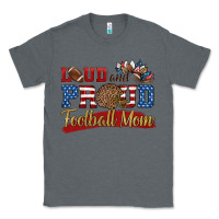 Charcoal Heather loud and proud football mom Classic Tee - HRA Design Shop