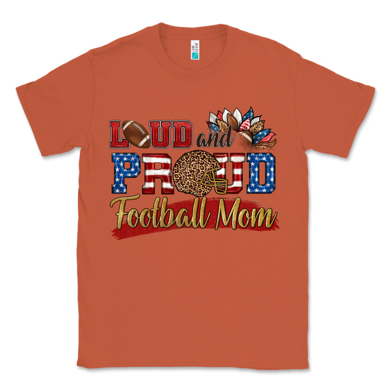 Loud And Proud Football Mom Classic Tee by HRA Design Shop | Teevron