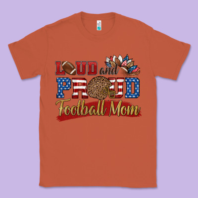 Loud And Proud Football Mom Classic Tee Designed By Hra Design Shop