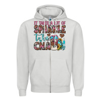 Dove Grey it takes a lot of sparkle to be a cna Zipper Hoodie - JahusDesignShop