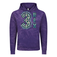 Cloud Purple 3 rex green dinosaur Vintage Hoodie - MaliasSmallBusiness