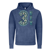 Vintage Denim 3 rex green dinosaur Vintage Hoodie - MaliasSmallBusiness