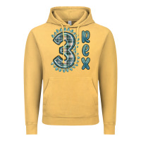 Vintage Mustard 3 rex green dinosaur Vintage Hoodie - MaliasSmallBusiness