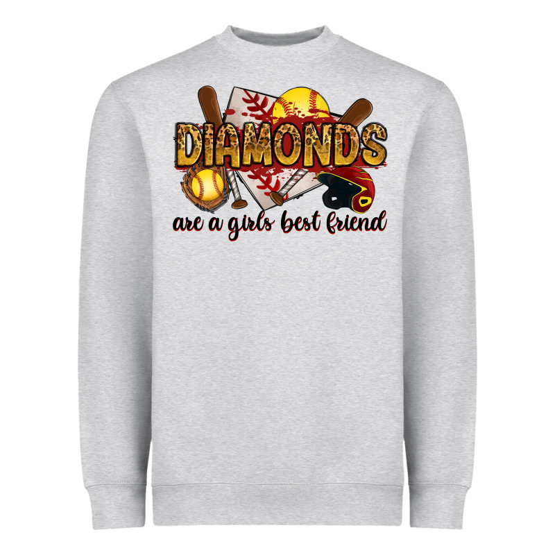 Diamonds Are A Girls Best Friends Heavyweight Sweatshirt by RanaPortraitStore | Teevron