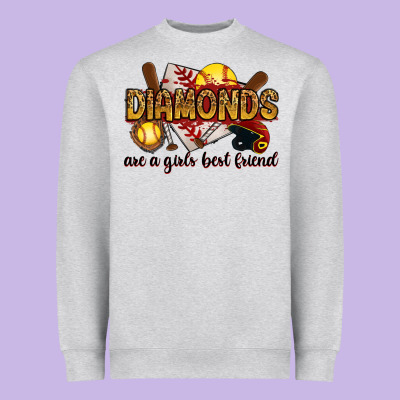 Heavyweight Sweatshirt diamonds are a girls best friends