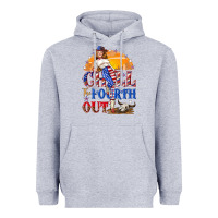 Heather Grey Chill the fourth out 4th of july Heavyweight Hoodie - NancyCooperArtShop