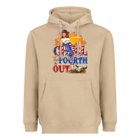 Mushroom Chill the fourth out 4th of july Heavyweight Hoodie - NancyCooperArtShop