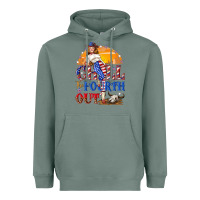 Sage Chill the fourth out 4th of july Heavyweight Hoodie - NancyCooperArtShop