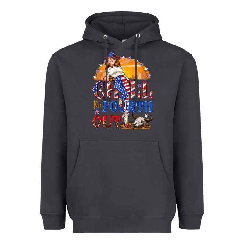 Chill The Fourth Out 4th Of July Heavyweight Hoodie by NancyCooperArtShop | Teevron