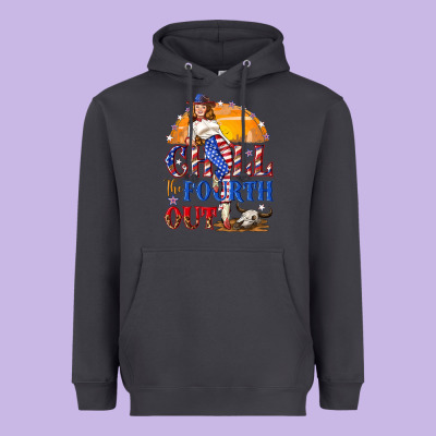 Chill The Fourth Out 4th Of July Heavyweight Hoodie Designed By Nancycooperartshop
