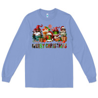 Colony Blue merry christmas coffee afro gnomies Long Sleeve Tee - FaDigitalArtStudio
