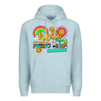Blue Mist hello fourth grade Premium Hoodie - NancyCooperArtShop