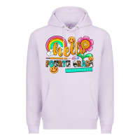 Lilac hello fourth grade Premium Hoodie - NancyCooperArtShop