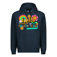 Navy hello fourth grade Premium Hoodie - NancyCooperArtShop