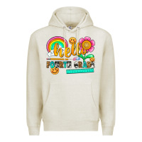 Oatmeal Heather hello fourth grade Premium Hoodie - NancyCooperArtShop