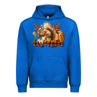 Cobalt Fall Vibes Squirrel Urban Hoodie - LillyAllenDesigns