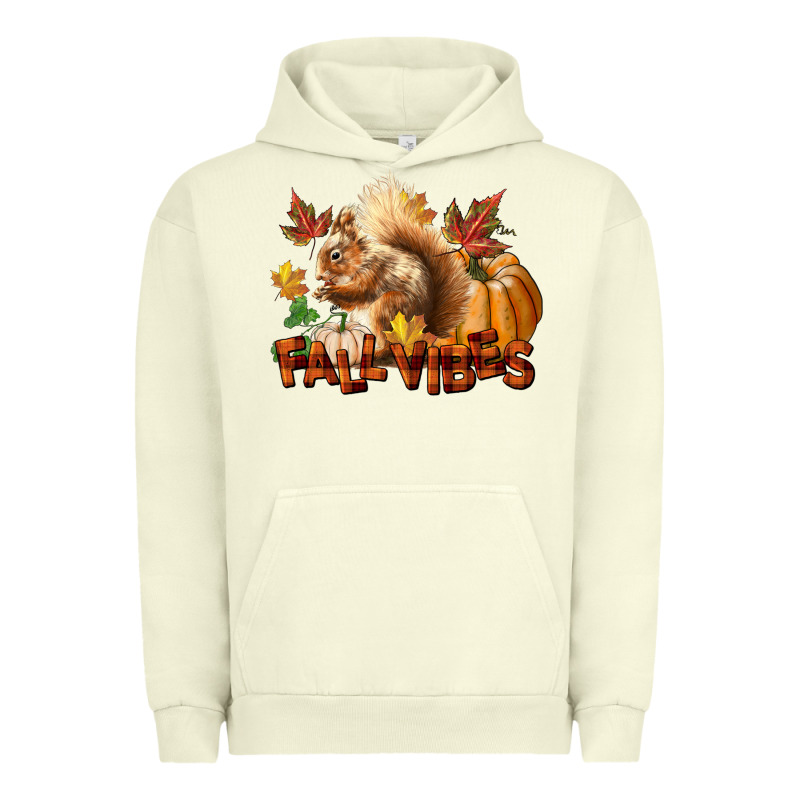 Fall Vibes Squirrel Urban Hoodie by LillyAllenDesigns | Teevron